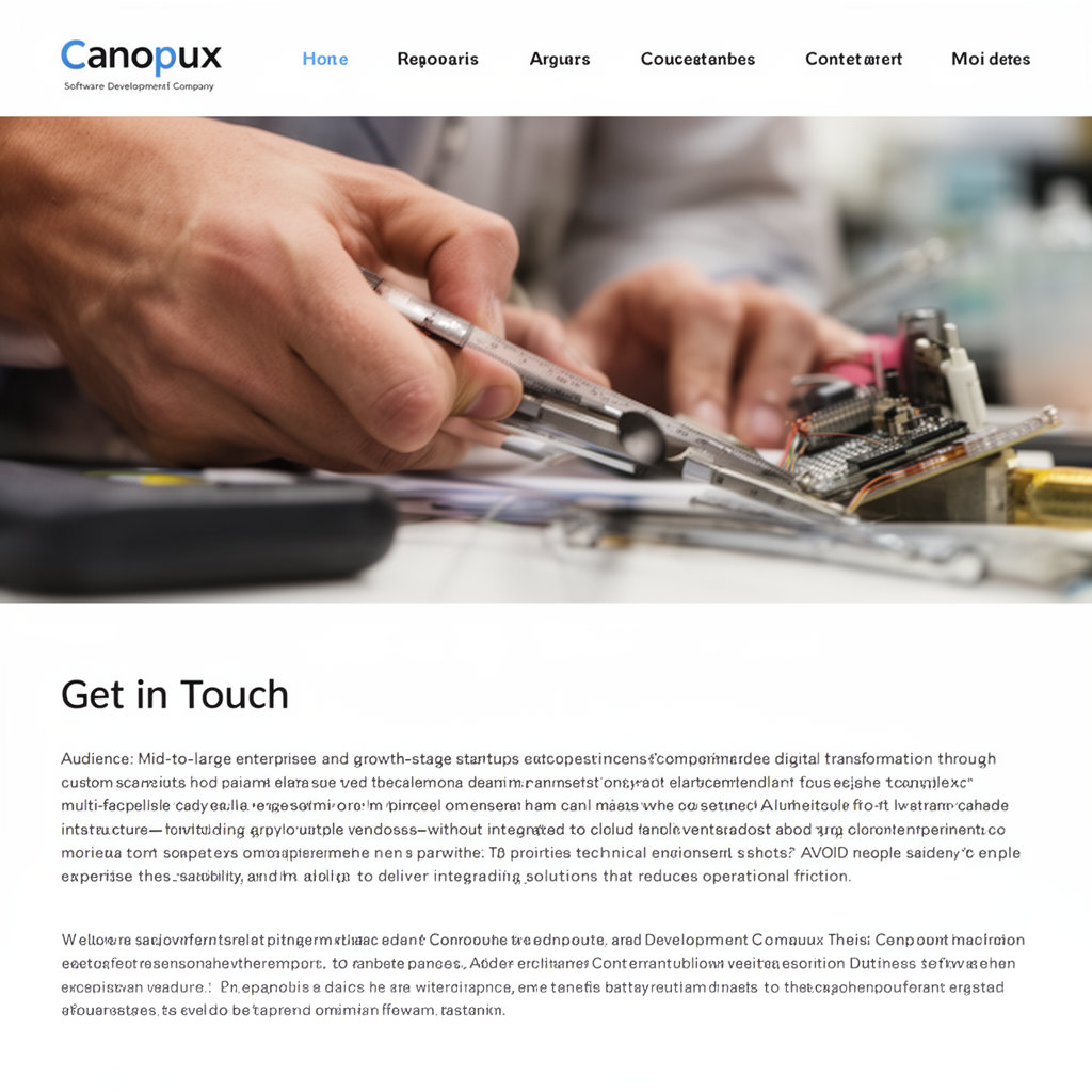 Canopux team collaborating on software development and digital product strategy