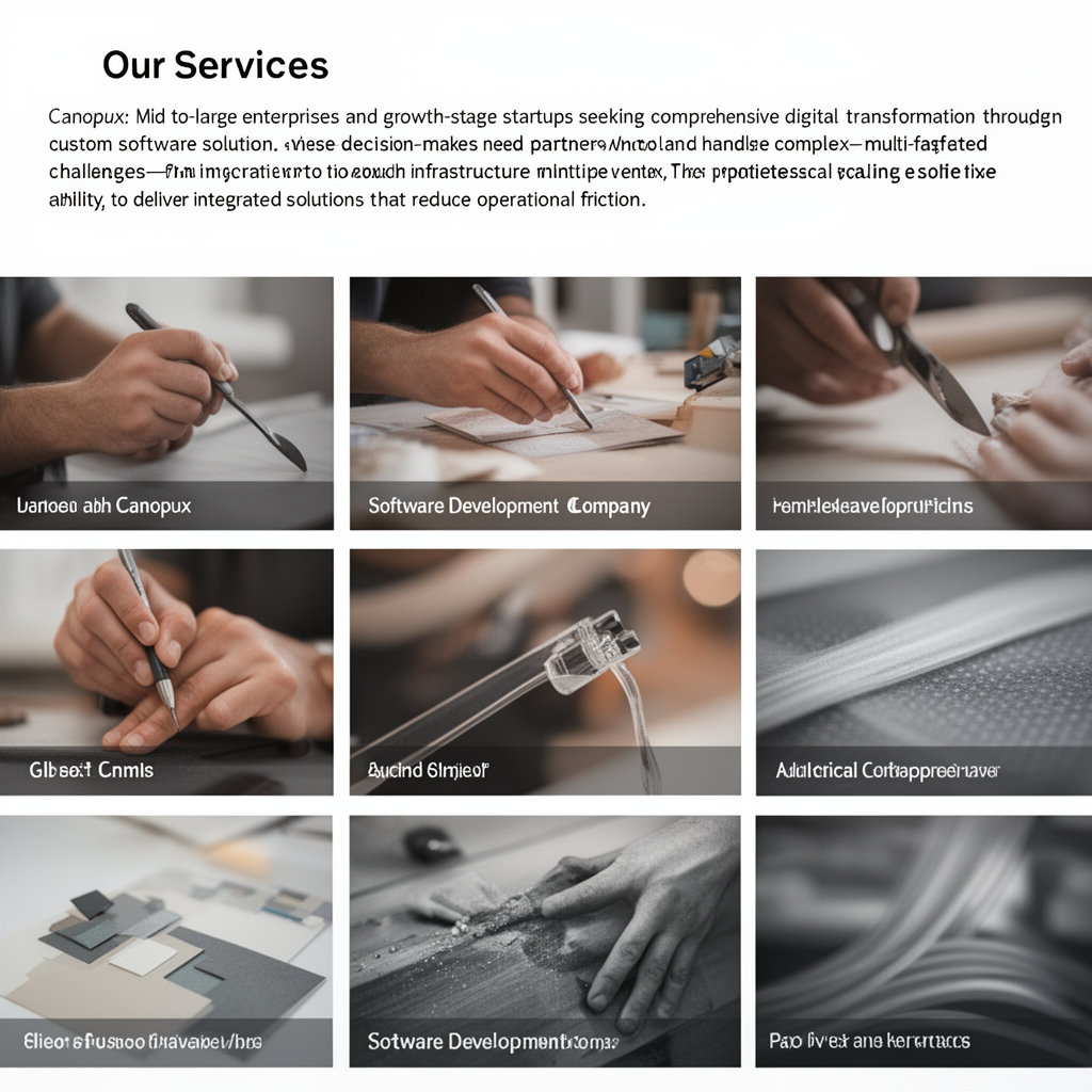 Canopux comprehensive software development services overview